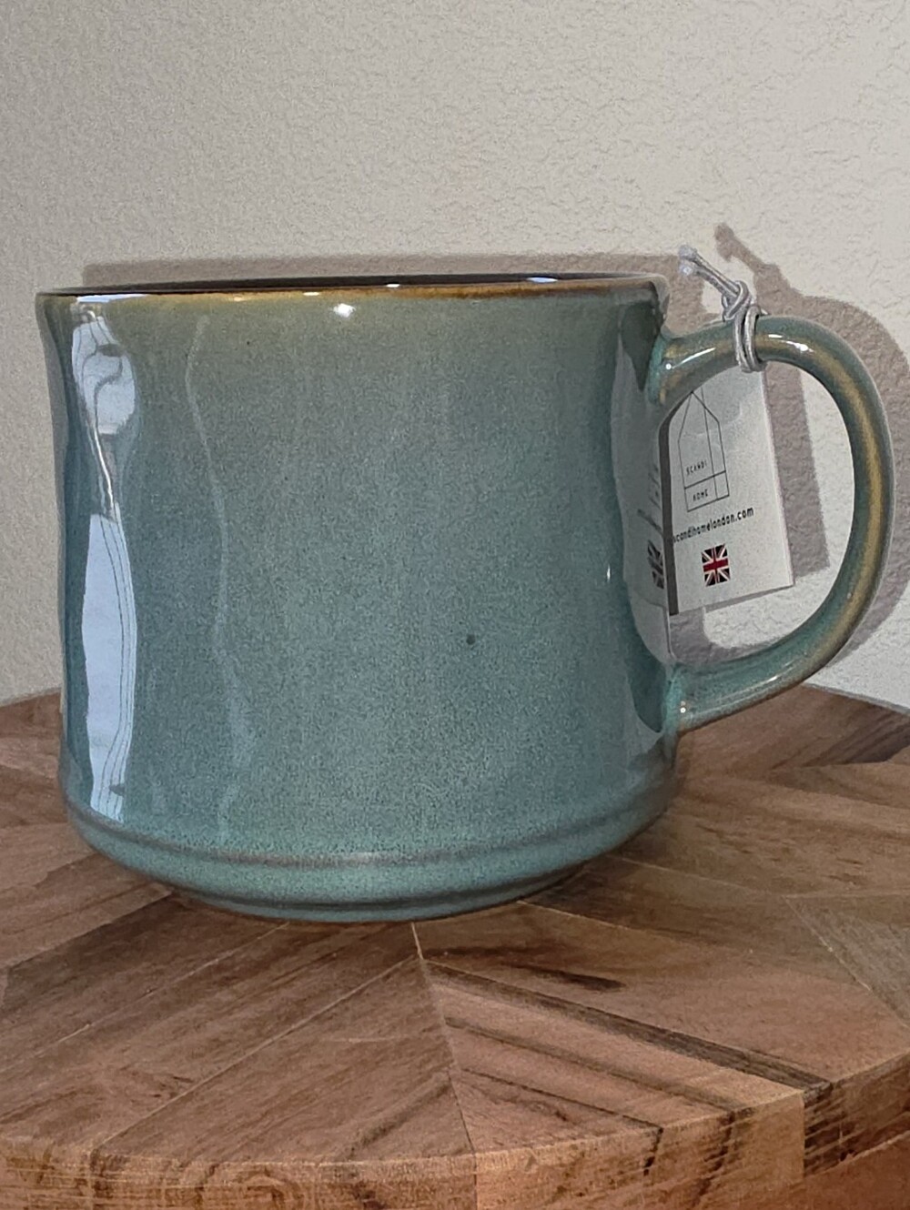 Scandi Home 20 Oz Green Teal, Fine Ceramic Stoneware Mug